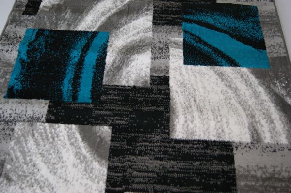 Kilimas pilkas/turkio 120x170cm