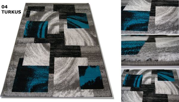 Kilimas pilkas/turkio 120x170cm