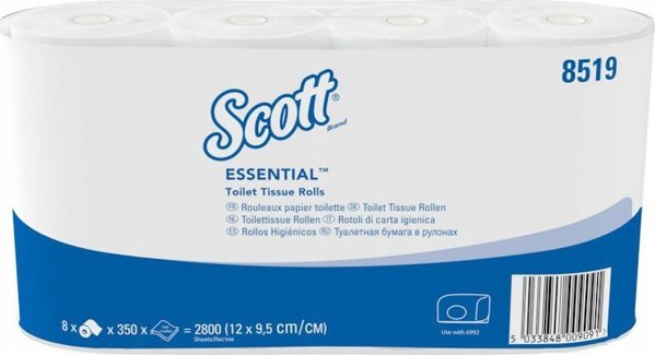 Kimberly-Clark Scott Χαρτί Υγείας, 350 Φύλλα, 1 Ρολό