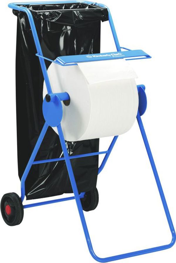 Kimberly-Clark 6155 - φορητή βάση/διανομέας σε ρόδες για χαρτιά σε ρολό, μεταλλικός - Μπλε