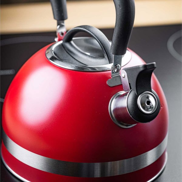KingHoff Βραστήρας Με Σφυρίχτρα 1.8L KH-1853, Κόκκινος