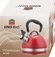 KingHoff Βραστήρας Με Σφυρίχτρα 1.8L KH-1853, Κόκκινος