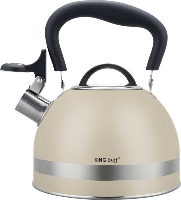 KingHoff Βραστήρας 1.8L με Σφυρίχτρα KH-1854 Μπεζ