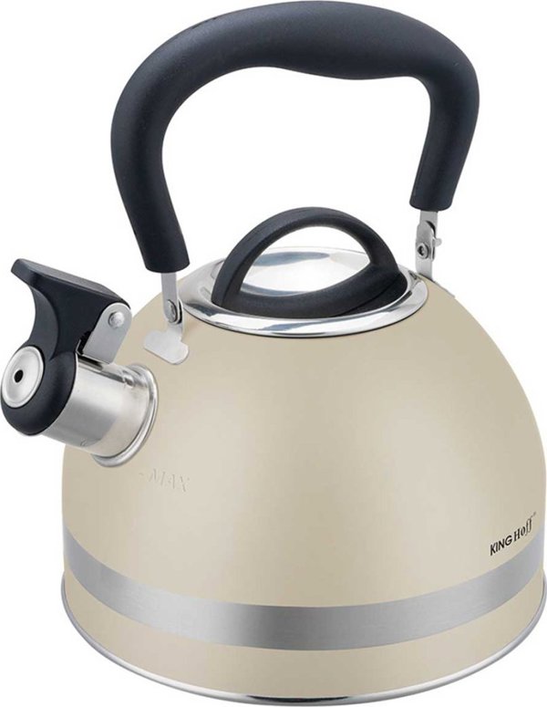 KingHoff Βραστήρας 1.8L με Σφυρίχτρα KH-1854 Μπεζ
