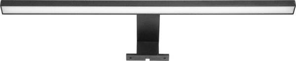 Orno NORTES Φωτιστικό Τοίχου LED 12W 900lm 4000K, Μήκος 50cm, Για Καθρέφτη Μπάνιου, Αλουμίνιο, Μαύρο (AD-OM-6208L4/B)