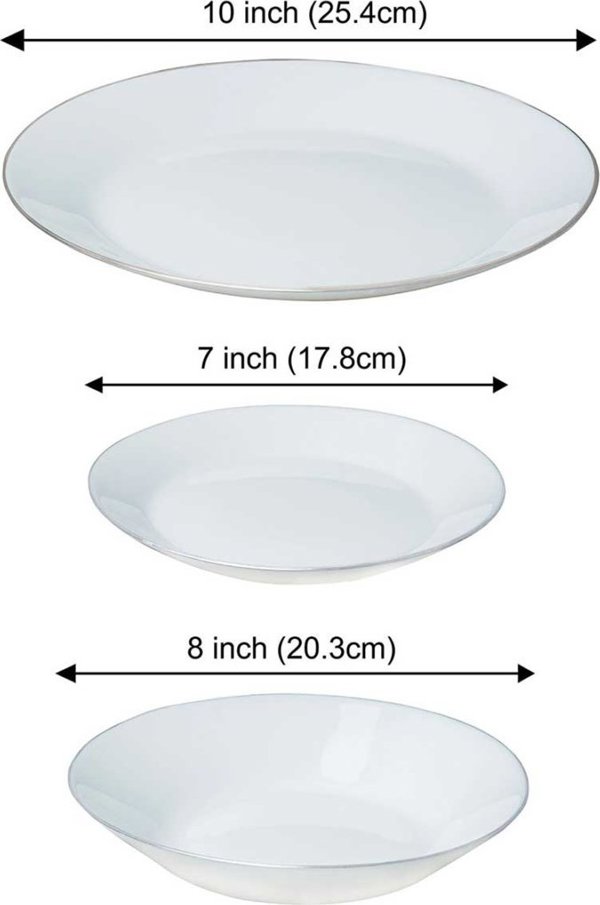 KingHoff Σετ Δείπνου Opal 18 Τεμαχίων για 6 Άτομα KH-1877