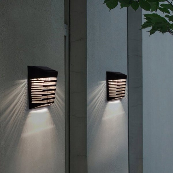 ECOLIGHT2 Ηλιακό Φωτιστικό Τοίχου SOE-2 EC20116 1x0.25W LED 4000K, Μαύρο