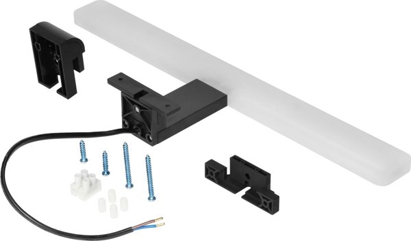 Φωτιστικό Τοίχου Orno ESPELLO LED 6W, Φωτιστικό Καθρέφτη Μπάνιου, 510lm, 4000K, Μήκος 40cm, Μαύρο