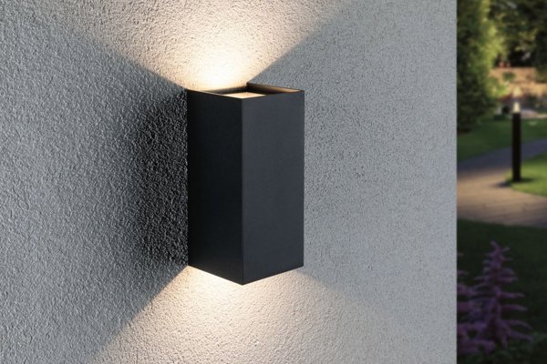 Φωτιστικό Τοίχου Paulmann Εξωτερική Συσκευή Flame IP44 2x6W 230V Ανθρακί