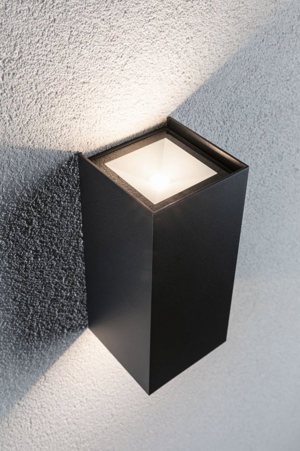 Φωτιστικό Τοίχου Paulmann Εξωτερική Συσκευή Flame IP44 2x6W 230V Ανθρακί