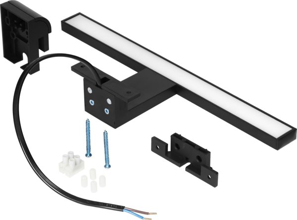 Orno Φωτιστικό Καθρέφτη NORTES LED 5W 320lm 4000K 30cm, Μαύρο AD-OM-6120L4/B