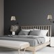 TK Lighting Chicago 4186 Επιτοίχιο Φωτιστικό Υπνοδωματίου, Κλασικό, με Λινό Αμπαζούρ σε Μαύρο Χρώμα