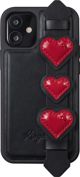 Kingxbar Kingxbar Sweet Series ζελατινώδης θήκη διακοσμημένη με αυθεντικά Κρύσταλλα Swarovski με βάση στήριξης iPhone 12 mini μαύρο καθολικό