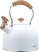 KingHoff KH-1860 Βραστήρας με Σφυρίχτρα 2,5L Λευκός