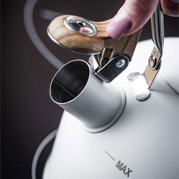 KingHoff KH-1860 Βραστήρας με Σφυρίχτρα 2,5L Λευκός