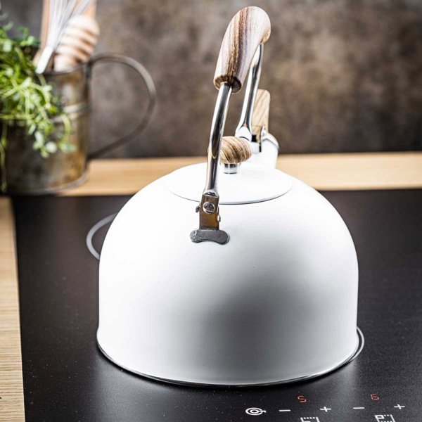KingHoff KH-1860 Βραστήρας με Σφυρίχτρα 2,5L Λευκός