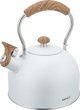 KingHoff KH-1860 Βραστήρας με Σφυρίχτρα 2,5L Λευκός