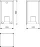 Απλίκα Τοίχου Κήπου GTV Ventana-Au, 1x20W, Υποδοχή E27, Μαύρη