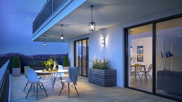 Απλίκα Τοίχου Κήπου GTV Ventana-Au, 1x20W, Υποδοχή E27, Μαύρη