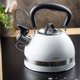 KingHoff Βραστήρας Με Σφυρίχτρα KH-1852 1.8L Λευκός