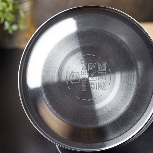 KingHoff Βραστήρας Με Σφυρίχτρα KH-1852 1.8L Λευκός