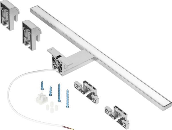 Orno Nortes LED Φωτιστικό Καθρέφτη 12W, 900lm, 4000K, Μήκος 50cm, Αλουμίνιο, AD-OM-6208L4