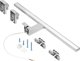 Orno Nortes LED Φωτιστικό Καθρέφτη 12W, 900lm, 4000K, Μήκος 50cm, Αλουμίνιο, AD-OM-6208L4