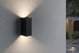 Paulmann Φωτιστικό Τοίχου Flame LED Εξωτερικού Χώρου IP44 2x3W 230V Ανθρακί Αλουμίνιο 65mm