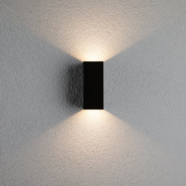 Paulmann Φωτιστικό Τοίχου Flame LED Εξωτερικού Χώρου IP44 2x3W 230V Ανθρακί Αλουμίνιο 65mm