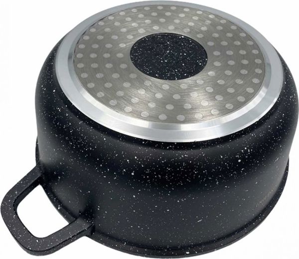 Σετ Κατσαρόλες KingHoff KH-1606 με Μαρμάρινη Επίστρωση Cookmark, Αντικολλητικές, 3 Τεμάχια