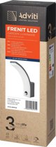 Απλίκα Orno FRENIT LED 20W, Φωτιστικό Κήπου με Αισθητήρα Κίνησης, 1800lm, IP65, 4000K, Dimmable, Γκρι