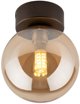 Kinkiet TK Lighting επιτοίχια λάμπα για χολ Estera 10256, σφαιρικό, καφέ-κεχριμπαρένιο