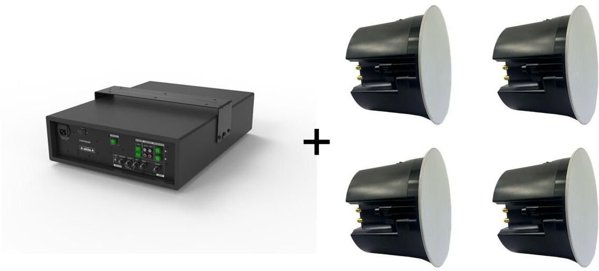 VivoLink Audiopack Σύστημα Home Cinema, Subwoofer 6.5" 110W με 4 Ηχεία Οροφής 40W, Μαύρο