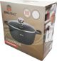 KingHoff Χυτή Μαρμάρινη Κατσαρόλα 26cm KH-1596 5.6lt με Γυάλινο Καπάκι