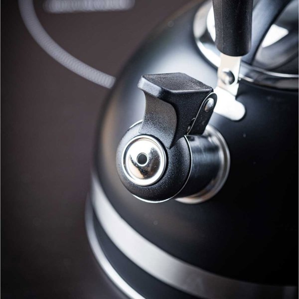 KingHoff Βραστήρας με Σφυρίχτρα KH-1858 1.8L Μαύρος
