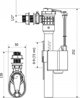 KK-Pol Βαλβίδα Πλωτήρα 1/2" ZN3 για Καζανάκι, Πλευρικής Σύνδεσης, Πλαστική, Water-Stop