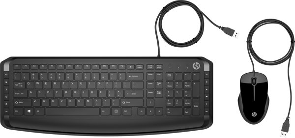 HP Pavilion 200 Ενσύρματο Σετ Πληκτρολόγιο και Ποντίκι USB, Μαύρο