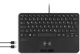 Perixx PERIBOARD-526 H Ενσύρματο Mini Πληκτρολόγιο με Trackball και USB Hub - Αγγλικό Layout