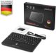 Perixx PERIBOARD-526 H Ενσύρματο Mini Πληκτρολόγιο με Trackball και USB Hub - Αγγλικό Layout