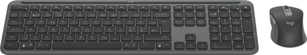 Logitech Signature Slim MK950 Ασύρματο Σετ Πληκτρολόγιο και Ποντίκι, Graphite