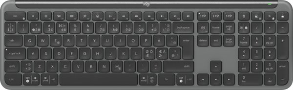Logitech Signature Slim MK950 Ασύρματο Σετ Πληκτρολόγιο και Ποντίκι, Graphite