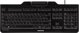 Cherry KC 1000 SC Ενσύρματο Πληκτρολόγιο USB με Card Reader, AZERTY (Γαλλικό), Μαύρο