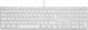 Klawiatura LMP Large Font USB Keyboard 110 keys wired USB keyboard with 2x USB and aluminum upper cover - Swiss