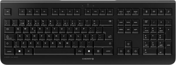 Cherry KW 3000 Ασύρματο Πληκτρολόγιο Υπολογιστή, Μαύρο