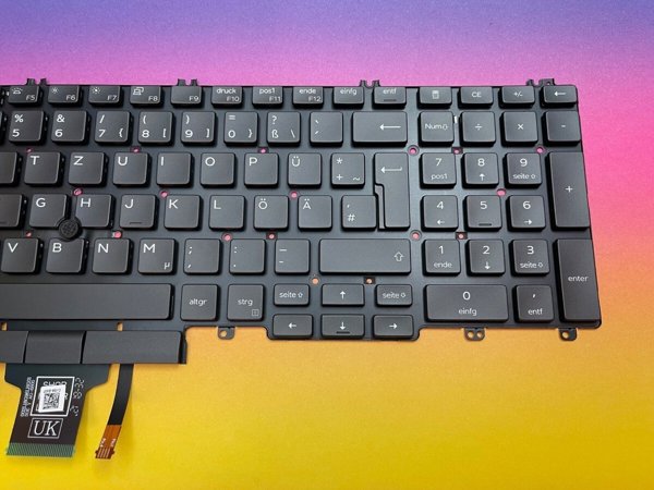 Klawiatura Dell German backlit keyboard for