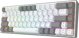 Redragon K631 RGB Castor Pro Ασύρματο Μηχανικό Πληκτρολόγιο USB/RF/Bluetooth, Λευκό/Γκρι