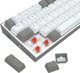 Redragon K631 RGB Castor Pro Ασύρματο Μηχανικό Πληκτρολόγιο USB/RF/Bluetooth, Λευκό/Γκρι