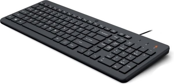 HP 150 Wired Keyboard, Ενσύρματο Πληκτρολόγιο Υπολογιστή USB, Γαλλική Διάταξη (AZERTY), Μαύρο