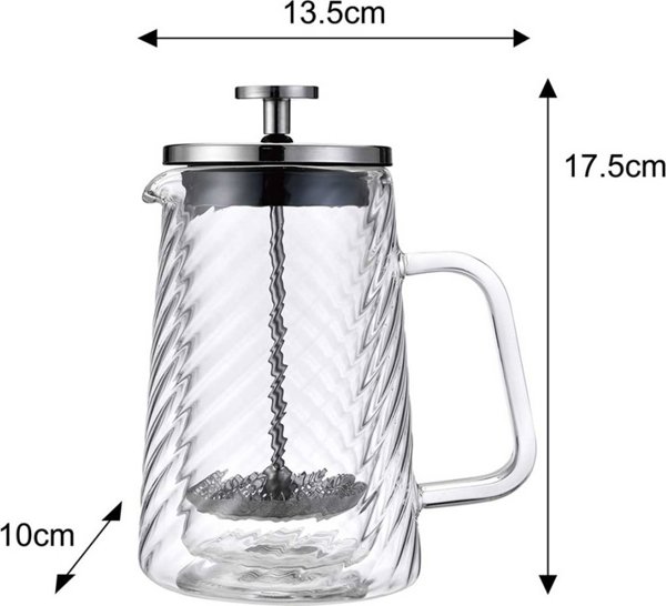 Klausberg KB-7762 Γαλλική Πρέσα Καφέ και Τσάι 350ml - Ανοξείδωτο Θερμικό Έμβολο