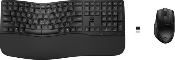 HP 680 Dual-Mode Ασύρματο Πληκτρολόγιο & Ποντίκι Combo, Bluetooth & RF, Γαλλική Διάταξη (FR), Μαύρο